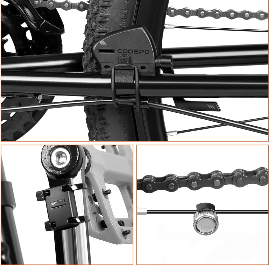 COOSPO Trittfrequenzsensor und Geschwindigkeitssensor Bluetooth ANT+ RPM Fahrrad Cadence Speed Senso