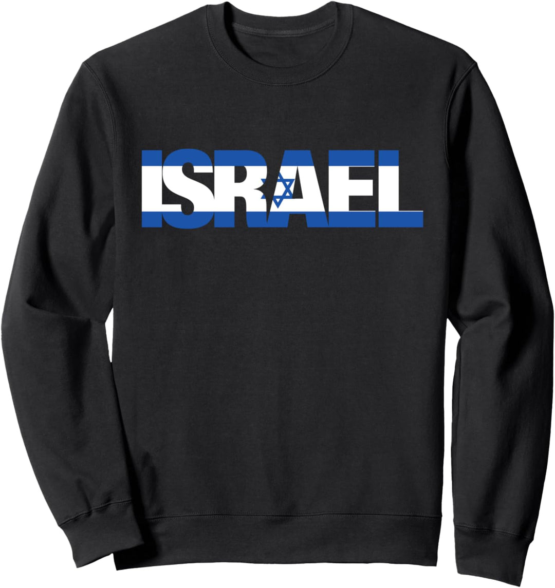 Israel Flag Jewish Star of David Hebrew Israeli Judaism Jew Sweatshirt
