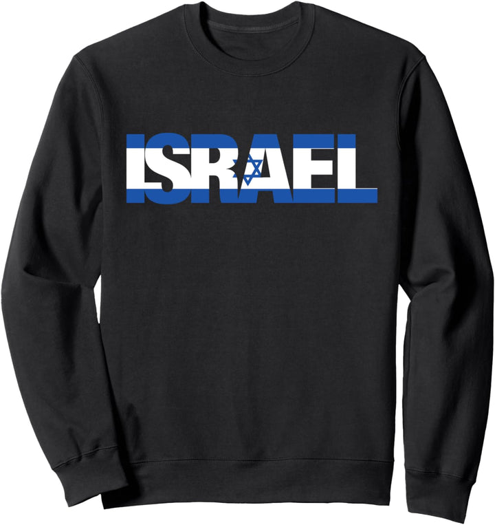 Israel Flag Jewish Star of David Hebrew Israeli Judaism Jew Sweatshirt