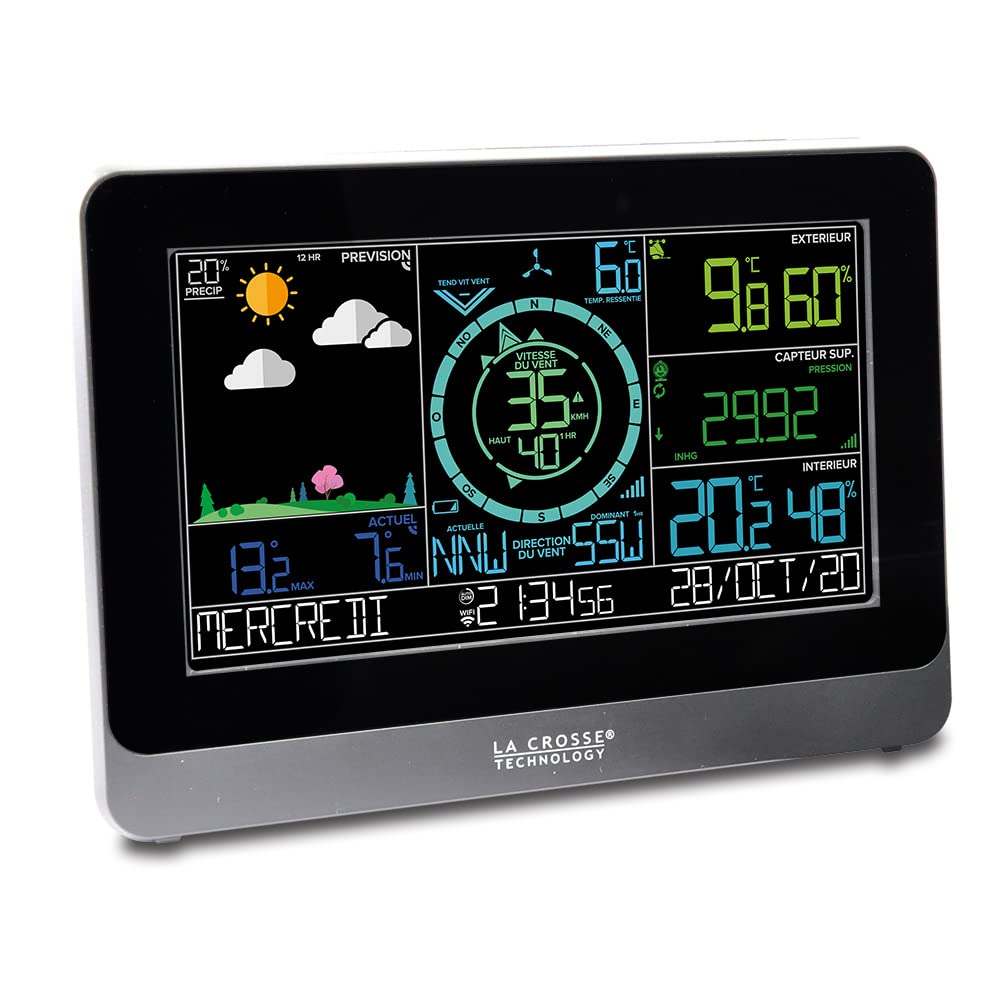 La Crosse Technology - WS6863 Wetterstation Semi-Professional mit WLAN-Verbindung – Schwarz