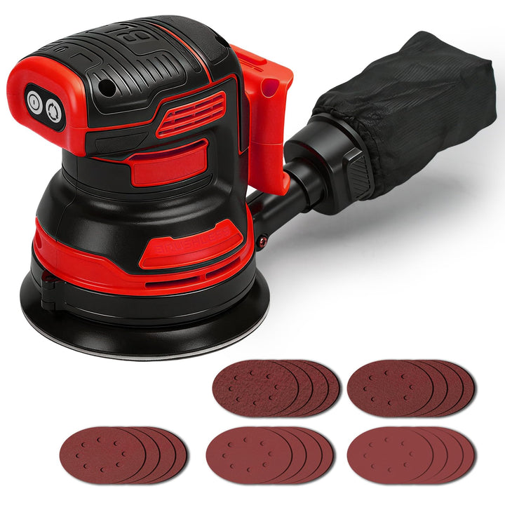 Akku-Exzenterschleifer kompatibel mit Milwaukee 18V Akku (ohne Batterie), 125 mm bürstenloser Elektr