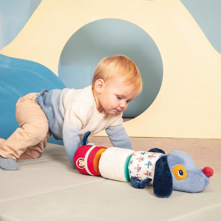 Lilliputiens – 4-in-1-Geräuschrolle mit Rasseln und zusammensteckbaren Zylindern – Babyspielzeug Jul