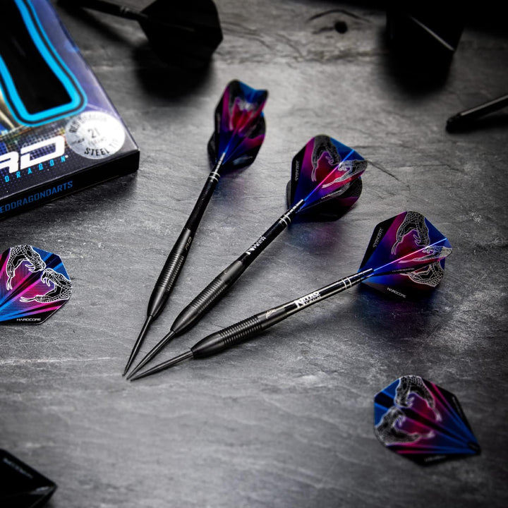 RED DRAGON Peter Wright Snakebite 3: 22g oder 26g Tungsten Darts mit Flights und Schäfte 22.0 Gramm,