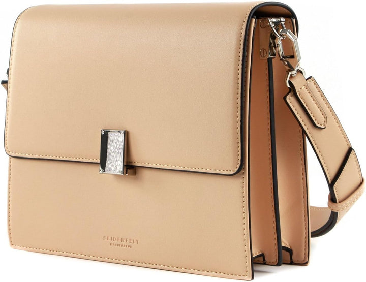 Seidenfelt Mora II Midi Crossbody Umhängetasche 24 cm light camel