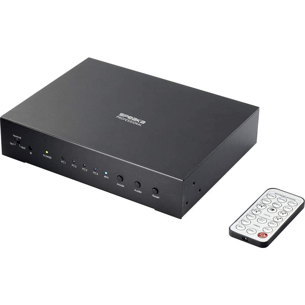 SpeaKa Professional SP-KVM-340 4 Port KVM-Umschalter