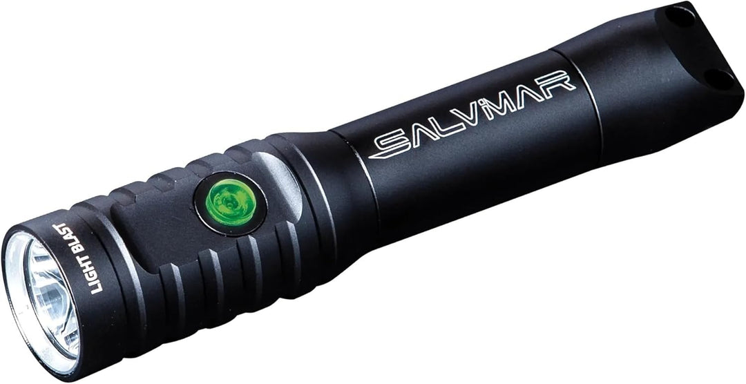 SALVIMAR Unisex – Erwachsene Light Blast unterwasserlampe, Schwarz-helles Licht, 158 mm