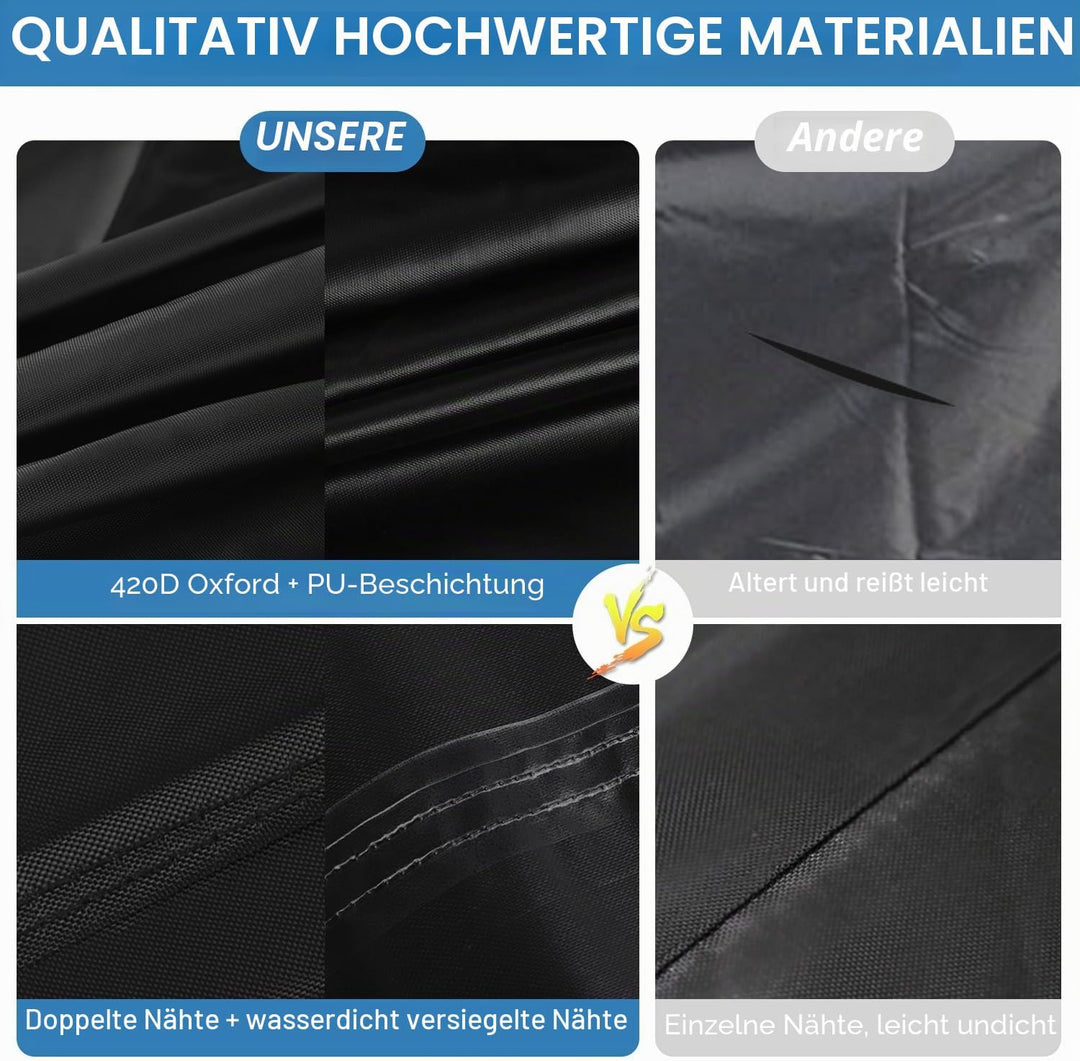 VANSHEIM Abdeckung für Gartenmöbel 210x100x75cm Wasserdicht Loungemöbel 420D Oxford Gewebe Abdeckhau