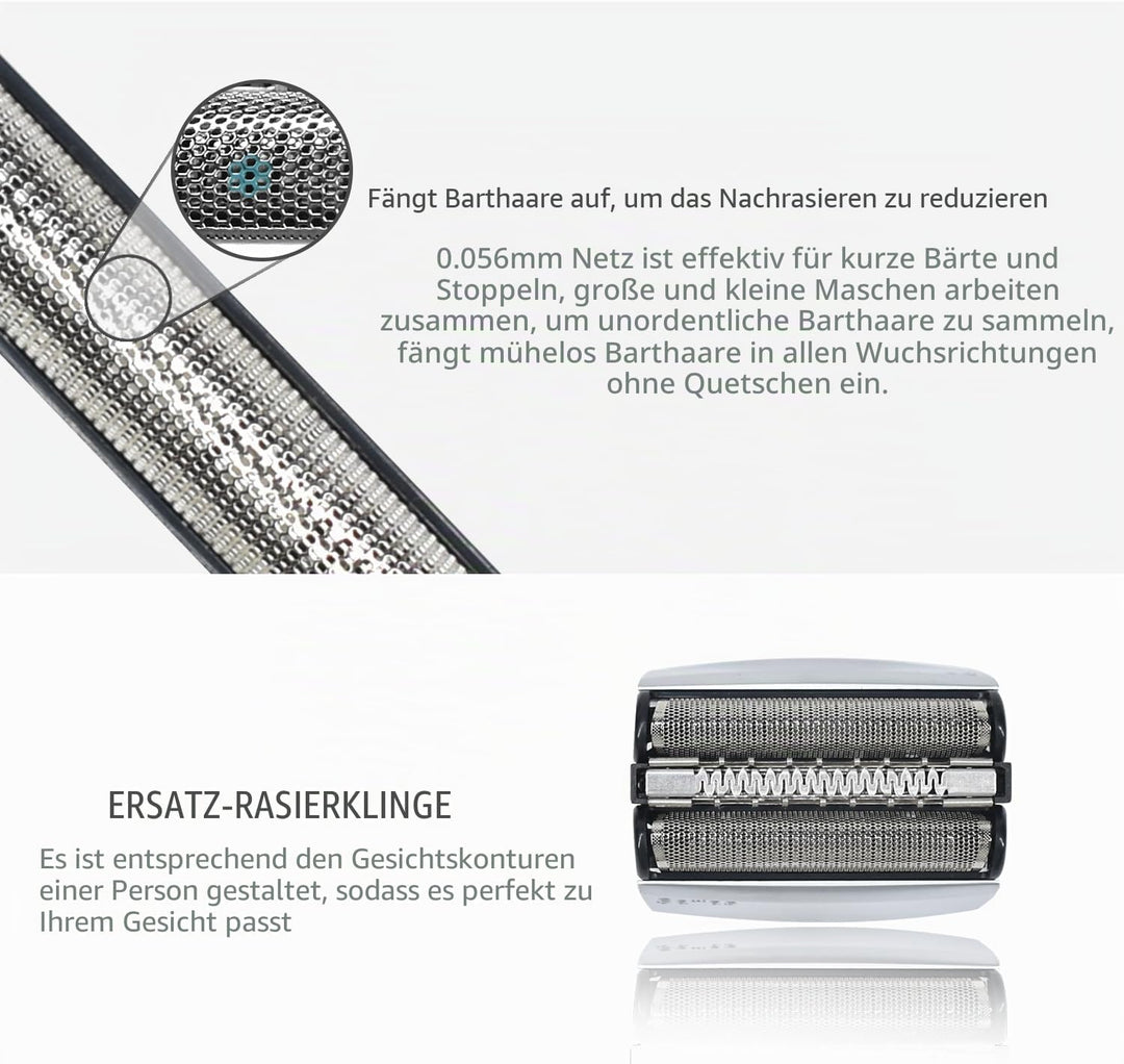 Series 7 70S Scherkopf für Braun Elektrorasierer, Scherkopf Ersatz Kompatibel mit Braun Rasierer Her