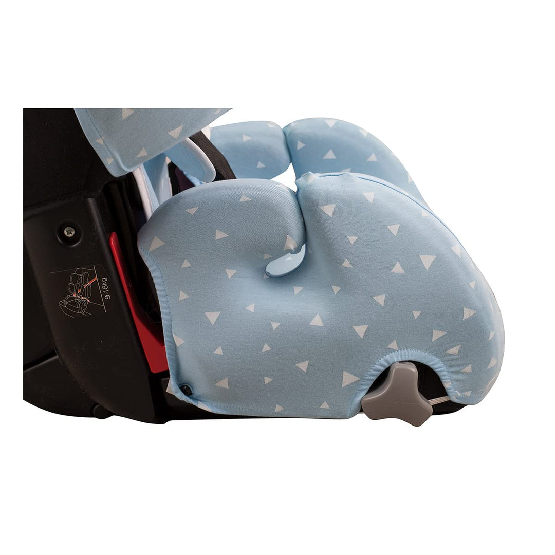 JYOKO KIDS Bezug für Autositz kompatibel mit Recaro Young Sport Hero, aus Baumwolle (Blue Sparkles),