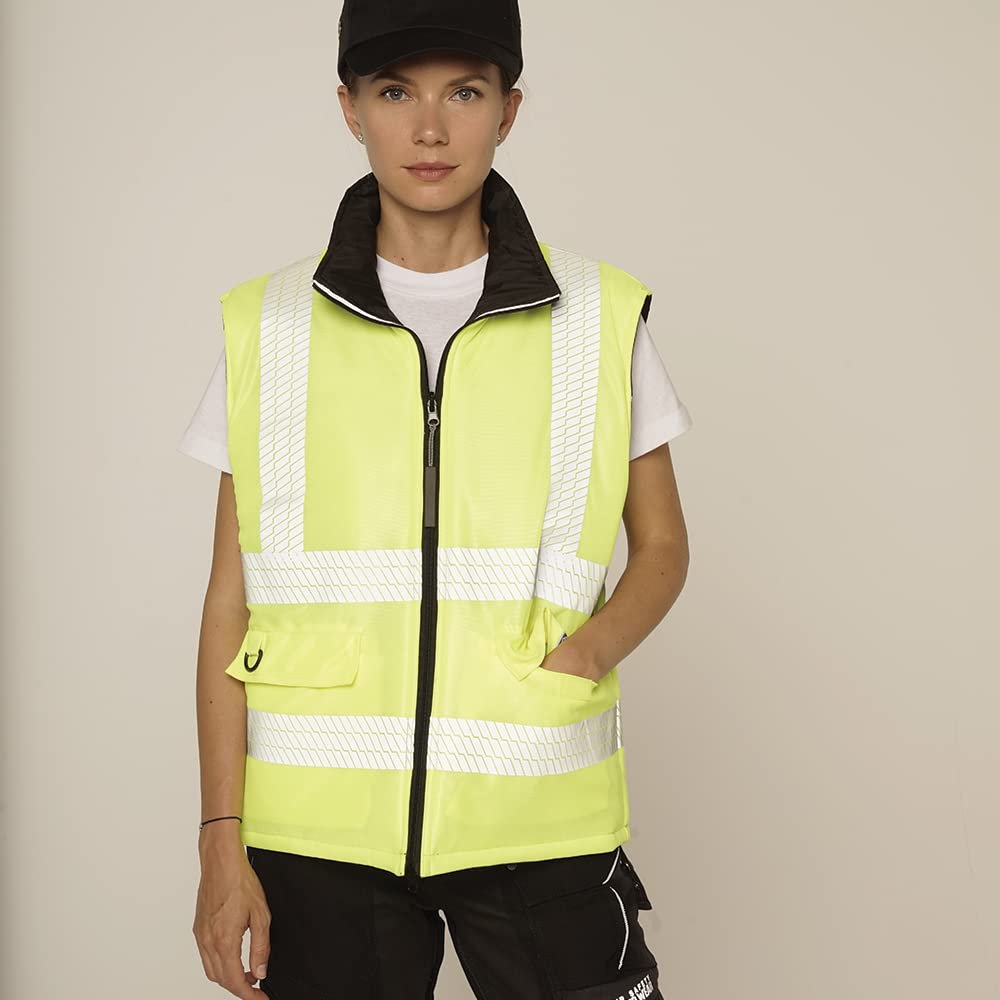 Sir Safety System MC4413P7XL "Capricorno" Weste, Blau/warnschutz-gelb, Grösse XL, XL