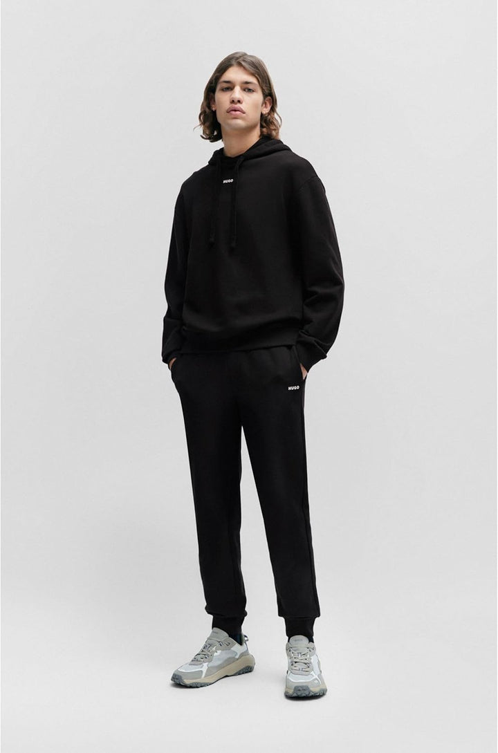 HUGO Herren Dapo Hoodie aus Baumwoll-Terry mit Kontrast-Logo XS Black1, XS Black1