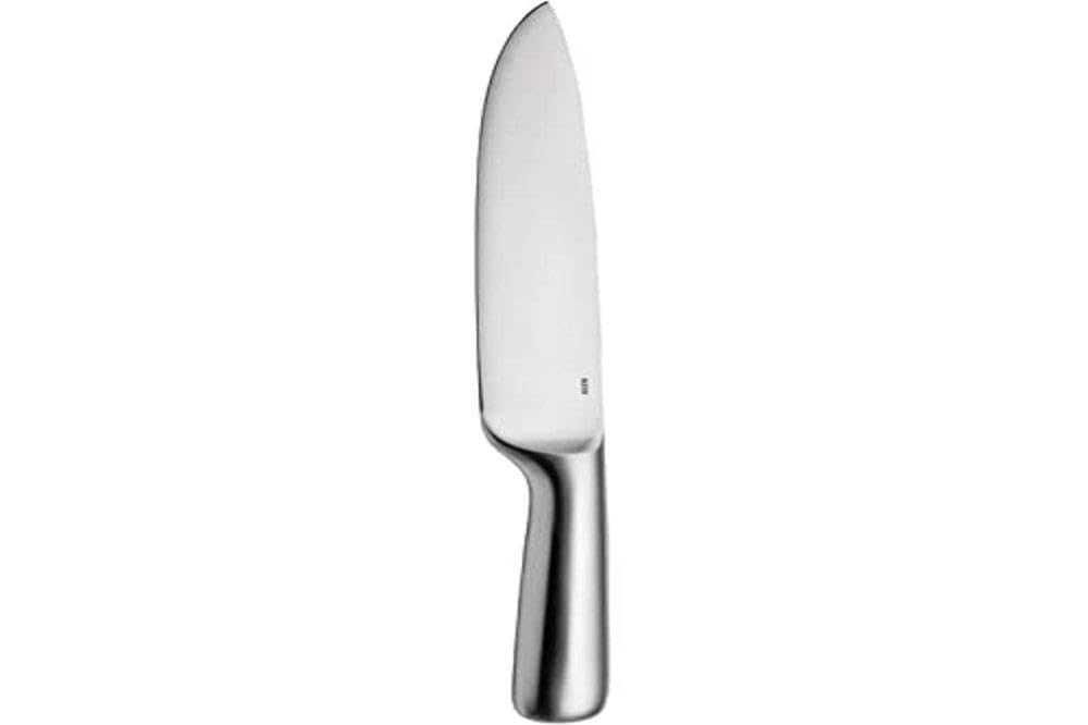 Alessi SG504 Mami Kochmesser,Stahl AISI 420 mattiert, Silber / Schwarz