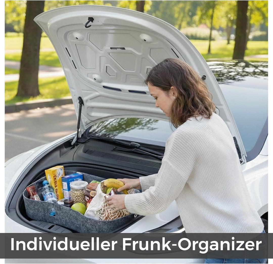 VLOX Tesla Model 3 Highland Frunk Organizer Aufbewahrungsbox – Passgenau für Modell 3 2021–2024, 60L