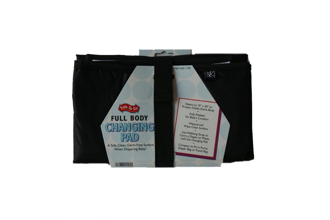 JLChildress JLC-1105 Faltbare Wickelunterlage 48x76 cm schwarz, schwarz