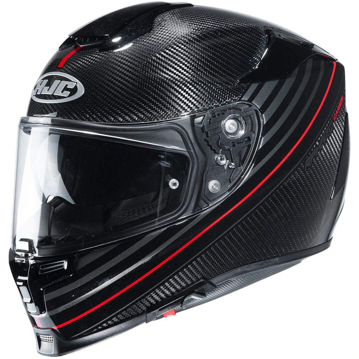 HJC Helmets Herren Nc Motorrad Helm, Schwarz/Rot, S