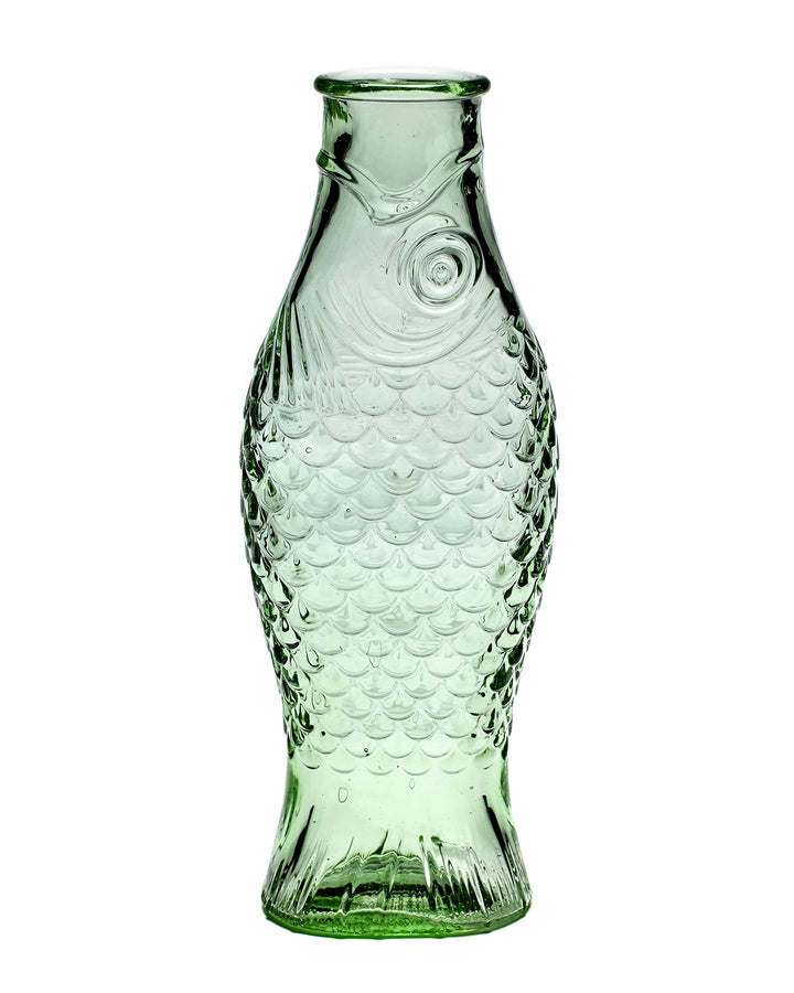 Serax - Flasche in Fischform - Glas - transparent grün - 1 Liter