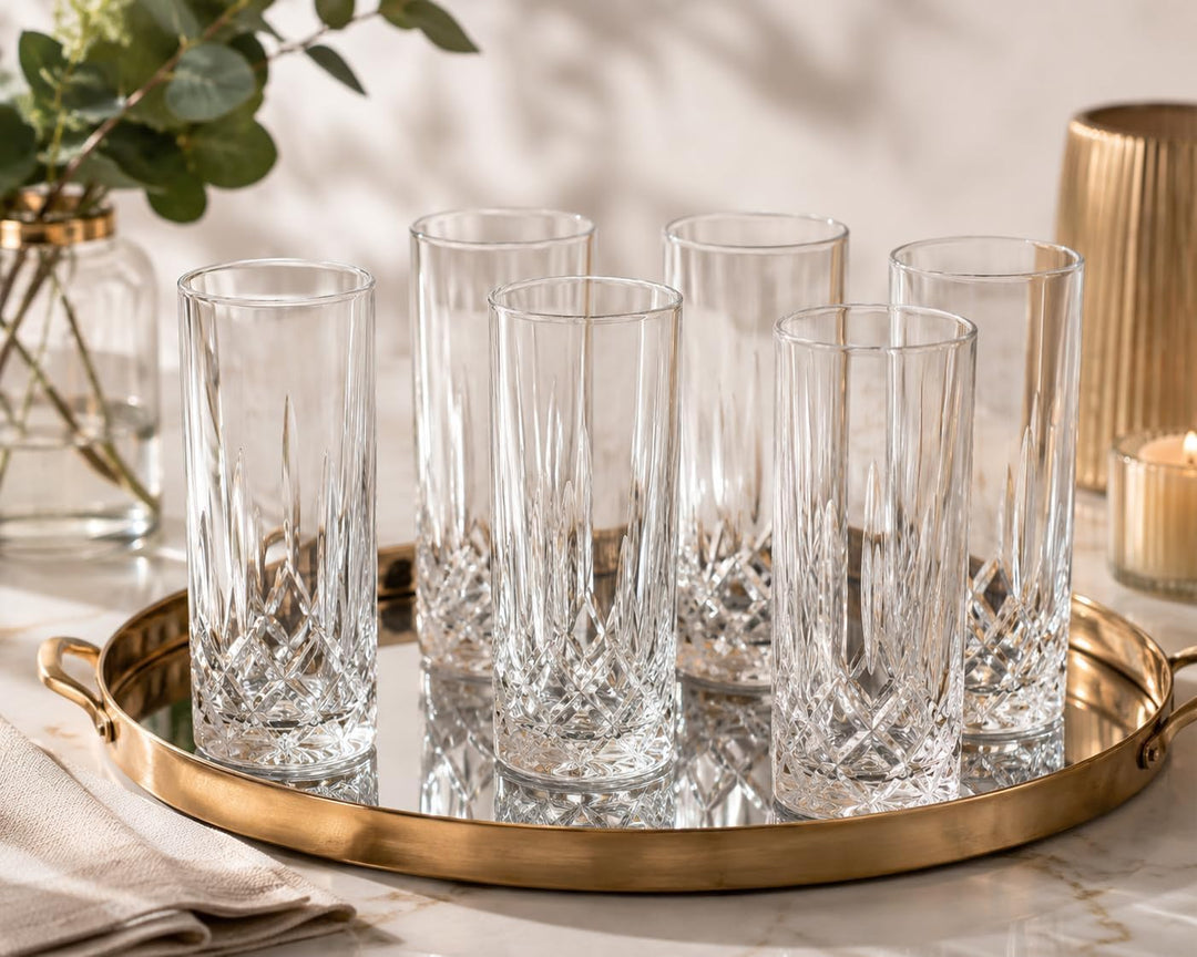 RCR 25860020006 Opera Longdrinkgläser aus Luxion-Kristall, 6er-Set