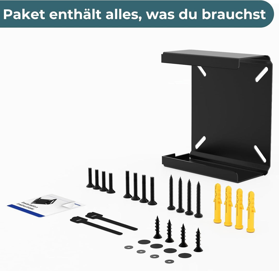 Metall Mini-PC-Halterung kompatibel mit Beelink SER8, SER6, SER9, SER9 Pro, EQi12, EQR6, Mini-PC VES