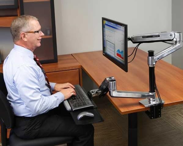 LX HD Steh-Sitz Monitor Arm - Tischhalterung für Monitore bis 13.6kg LX Arm HD Steh-Sitz 1 Monitor A