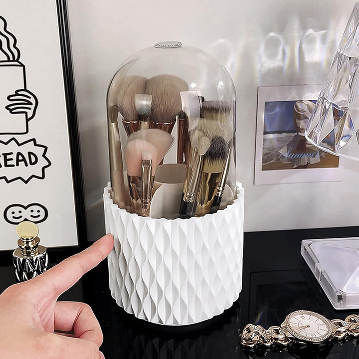 2 Stück Kosmetik Make Up Organizer, 360 Drehender Kosmetischer Pinsel Organizer Pinselhalter Pinsel