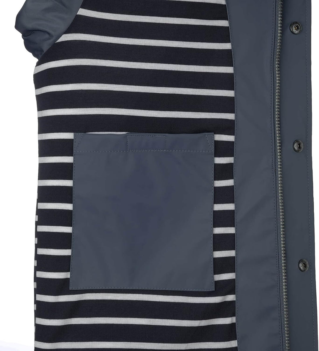 Dry Fashion Herren PU-Parka Lübeck - Regenjacke Herren Wasserdicht Winddicht Reissverschluss Outdoor