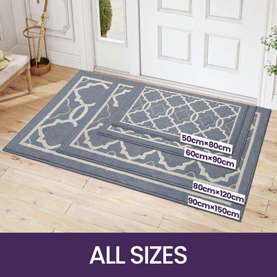 DEXI Fussmatte innen 80 x 120 cm,waschbar Schmutzfangmatte rutschfest Fussmatte Innen wasserabsorbie
