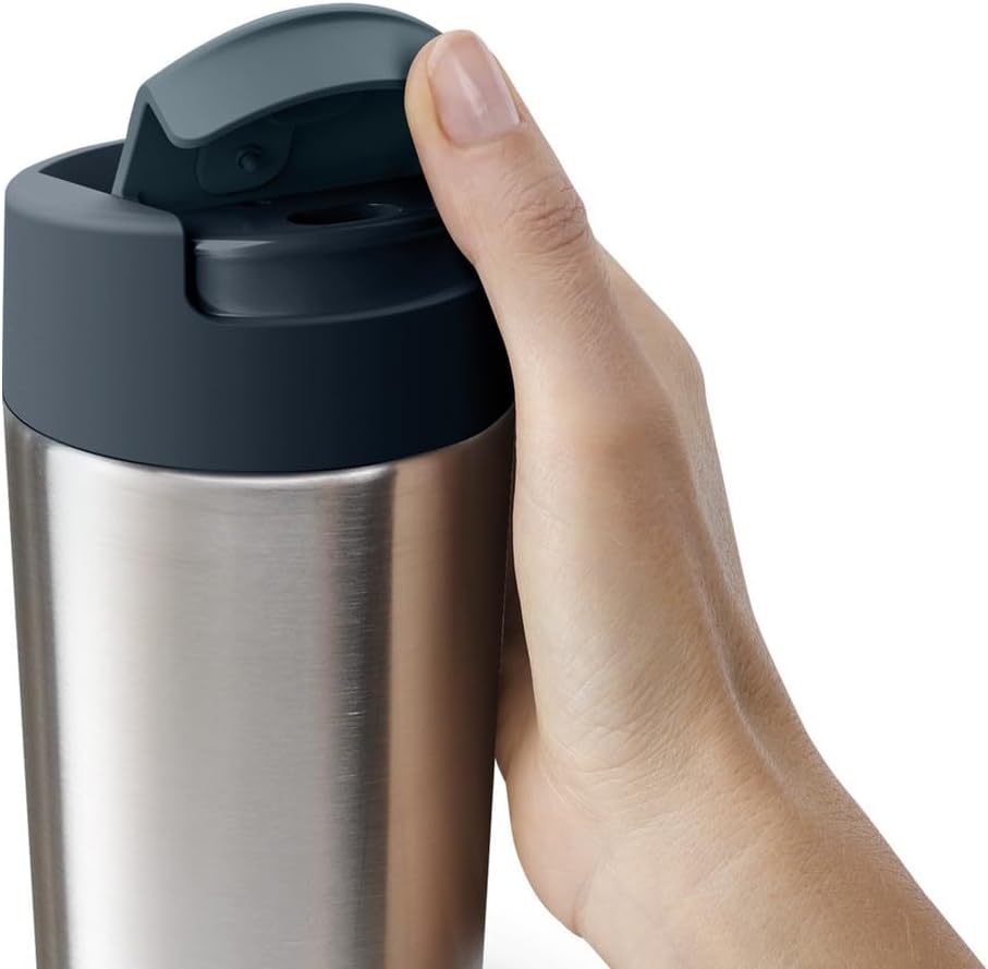 Joseph Joseph Sipp Reisebecher, Hygienischer, auslaufsicherer wiederverwendbarer Becher, Kaffee & Te