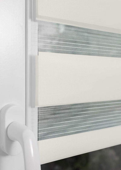 Home-Vision® DuoRollo Klemmfix, Doppelrollo ohne Bohren mit Klämmträgern, Rollos für Fenster und Tür