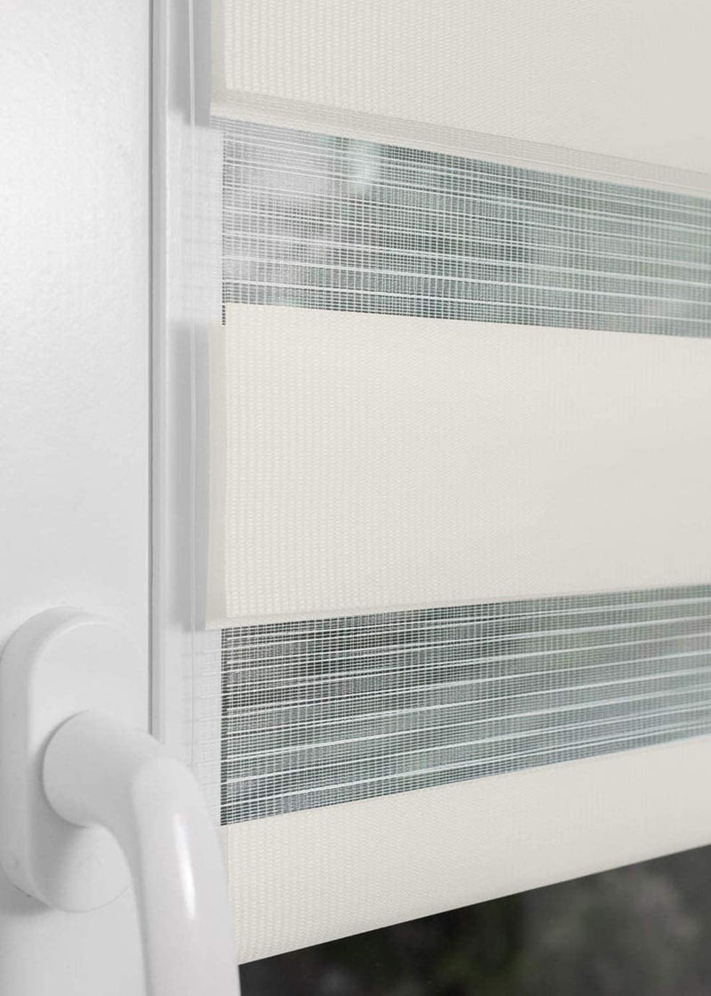 Home-Vision® DuoRollo Klemmfix, Doppelrollo ohne Bohren mit Klämmträgern, Rollos für Fenster und Tür