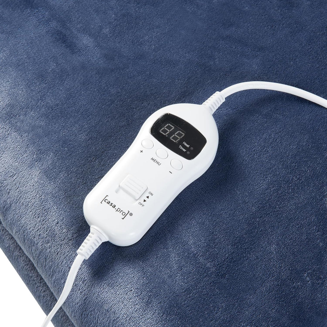 [en.casa] Elektrische Heizdecke Archi 200 x 150 cm Wärmedecke mit Abschaltautomatik inkl. Controller