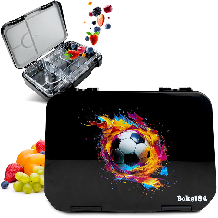 Brotdose Kinder mit Fächern - Bento Box auslaufsicher - robust - BPA Frei Lunchbox - Brotbox für Sch
