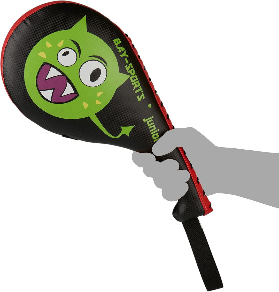 BAY Doppel-Mitt Green Alien Motivation für Kinder, PU-Leder Schlagpolster mit Klatsch-Geräusch, Hand