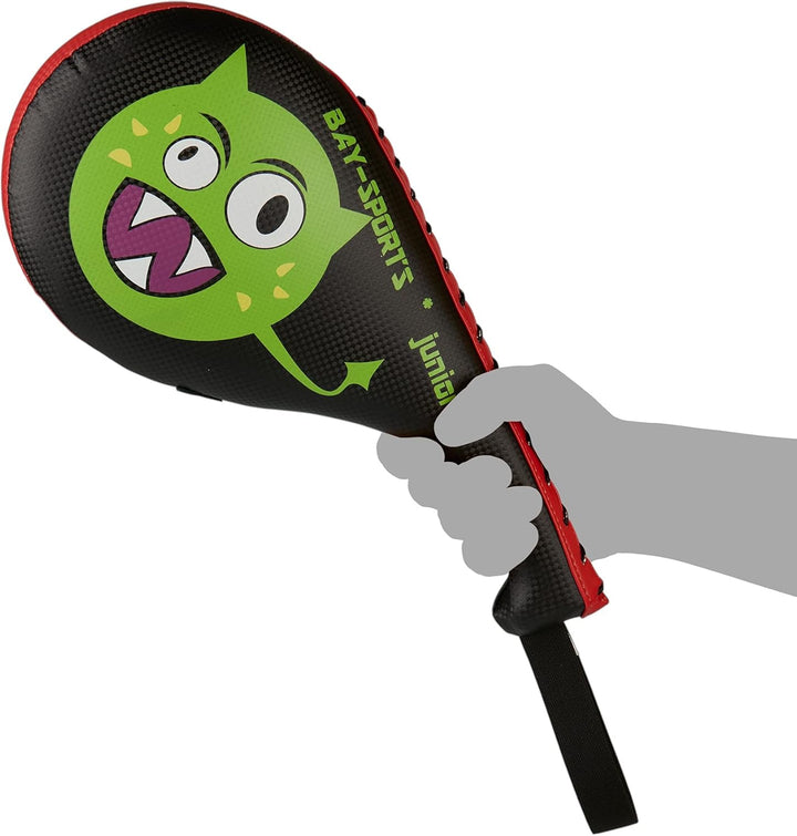 BAY Doppel-Mitt Green Alien Motivation für Kinder, PU-Leder Schlagpolster mit Klatsch-Geräusch, Hand