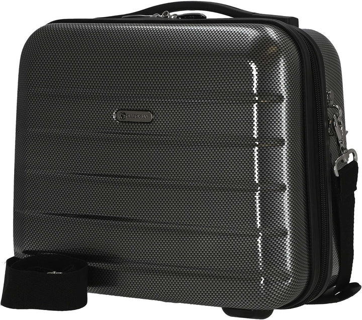 Check in Damen Kosmetikkoffer London 2.0 Reisezubehör- Kosmetiktasche 33 cm Carbon / Schwarz, 33 cm