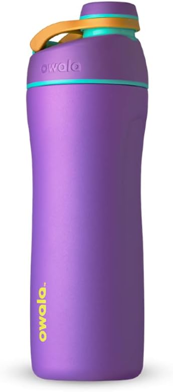 Owala Twist Edelstahl Trinkflasche mit Drehverschluss, 560ml, Hint of Grape 560 ml Hint Of Grape, 56