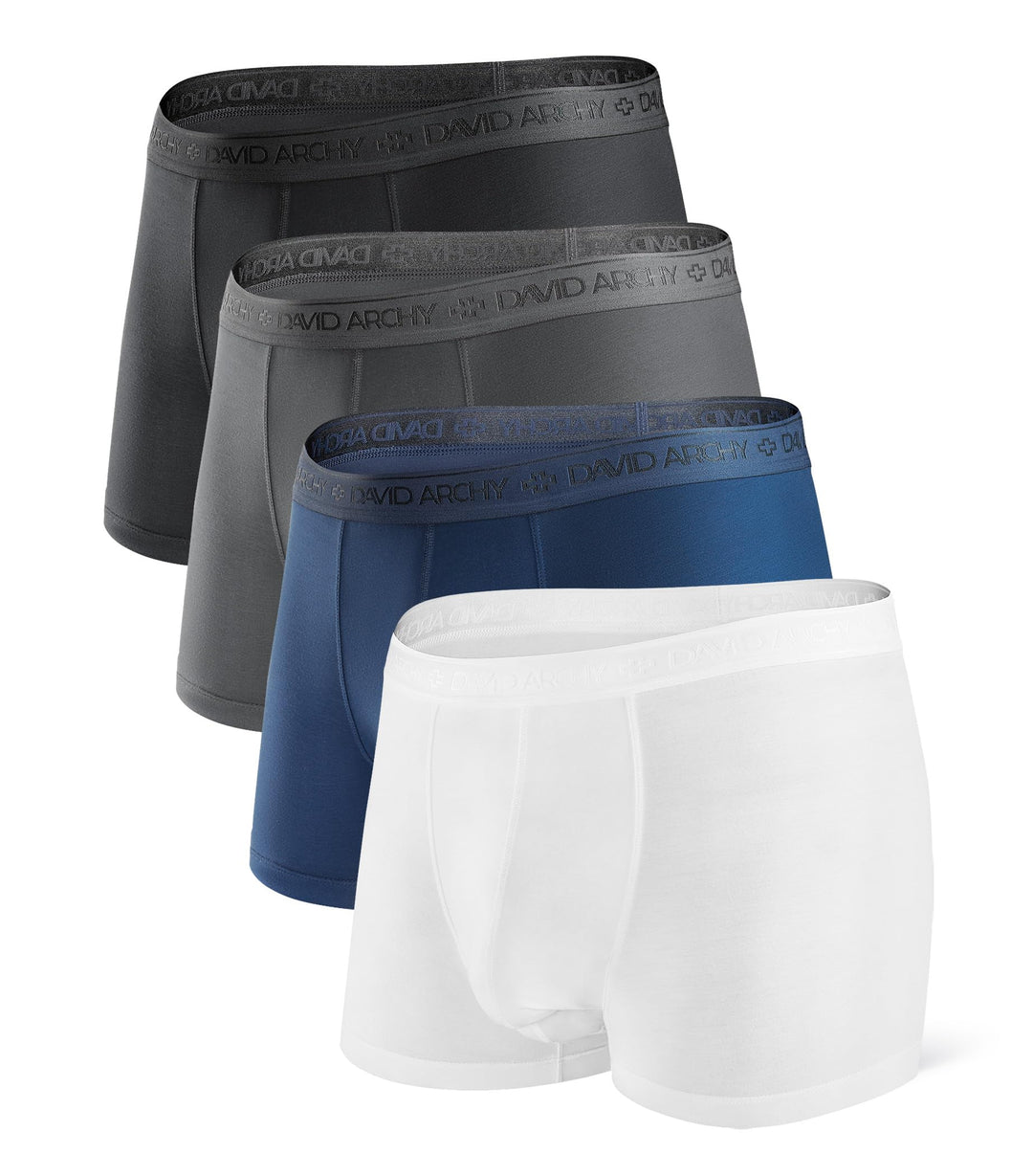DAVID ARCHY Herren Boxershorts Mehrfachpack, Mirco Modal Stretcken Klassischer Retroshorts, Unterhos