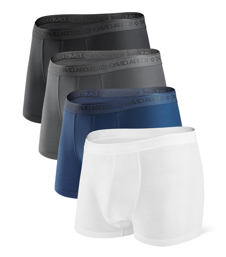 DAVID ARCHY Herren Boxershorts Mehrfachpack, Mirco Modal Stretcken Klassischer Retroshorts, Unterhos