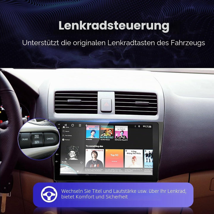 EZoneTronics Android 10 Internet Autoradio Stereo für Honda Accord 7. 2003-2007 10 Zoll Touchscreen