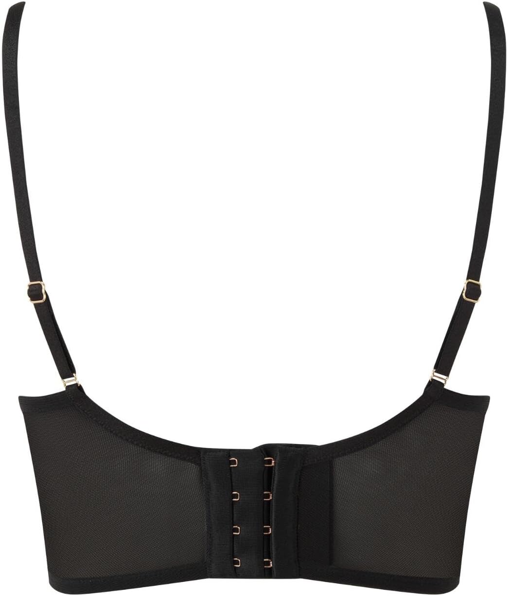Gossard Damen VIP Captivate Gepolsterter Plunge-BH 65D Schwarz / Bronze, 65D Schwarz / Bronze