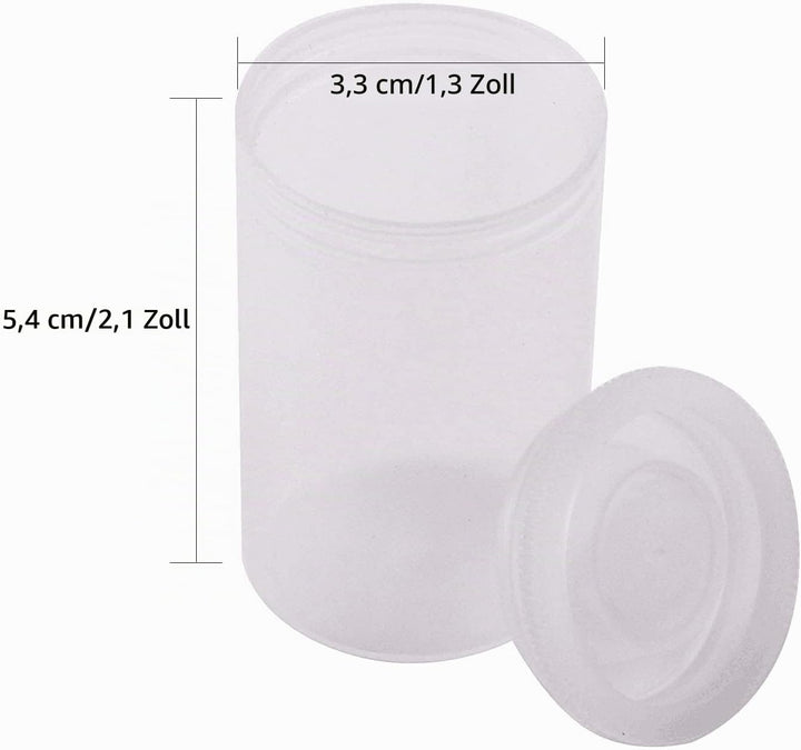 Filmdosen,10 Stück 33 mm Lead Home Filmdosen aus Kunststoff Plastikkanister für Wissenschaft Kunstst
