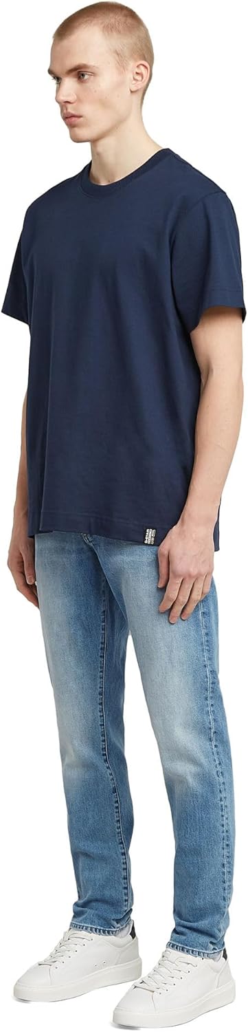 G-STAR RAW Herren 3301 Tapered Jeans 34W / 38L Blau (Lt Indigo Aged 51003-c052-8436), 34W / 38L Blau