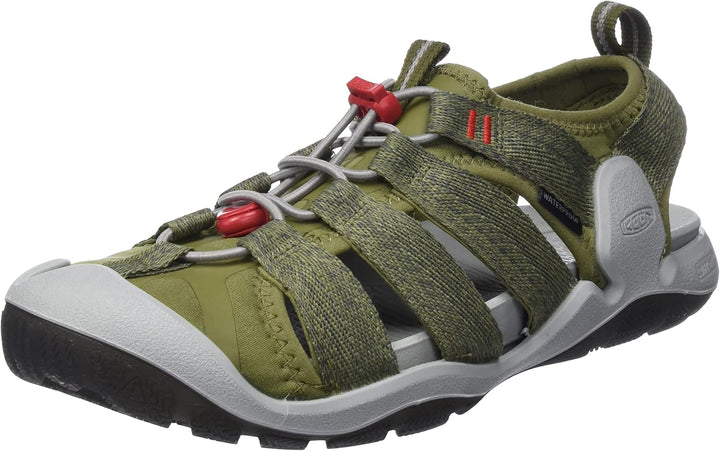 KEEN Herren CNX 2 Sandalen 42 EU Olive Drab Red Carpet, 42 EU Olive Drab Red Carpet