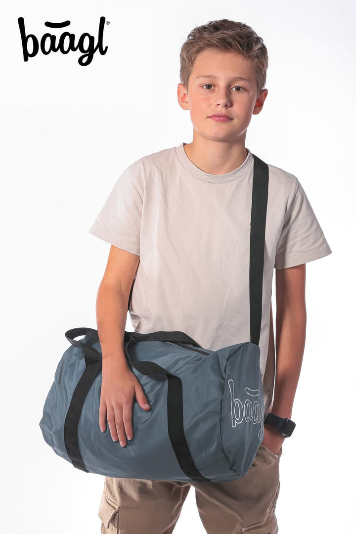 Baagl Schulrucksack Set Jungen 3 Teilig (Skateboard Rucksack, Mäppchen, Sporttasche), Schultasche ab
