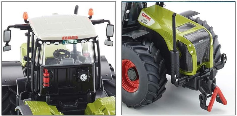 siku 3271, Claas Xerion 5000 Traktor, 1:32, Metall/Kunststoff, Grün, Achsschenkellenkung und Kupplun