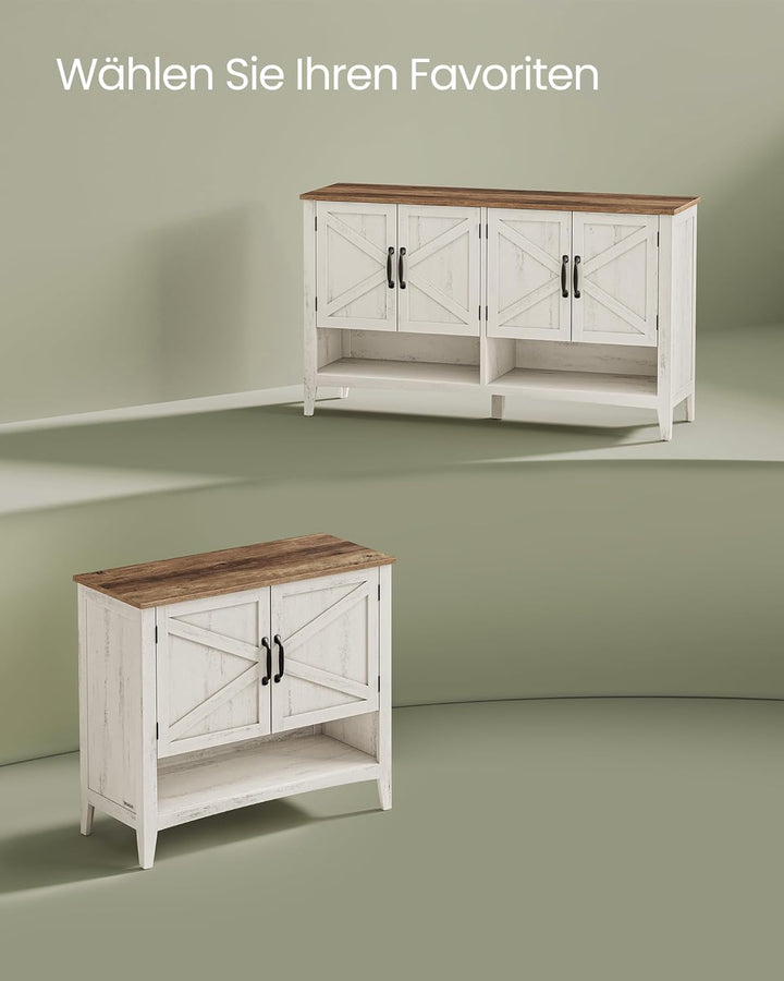 VASAGLE Schuhschrank, Schuhregal, Schuhaufbewahrung, traditioneller amerikanischer Stil, Schuh-Organ