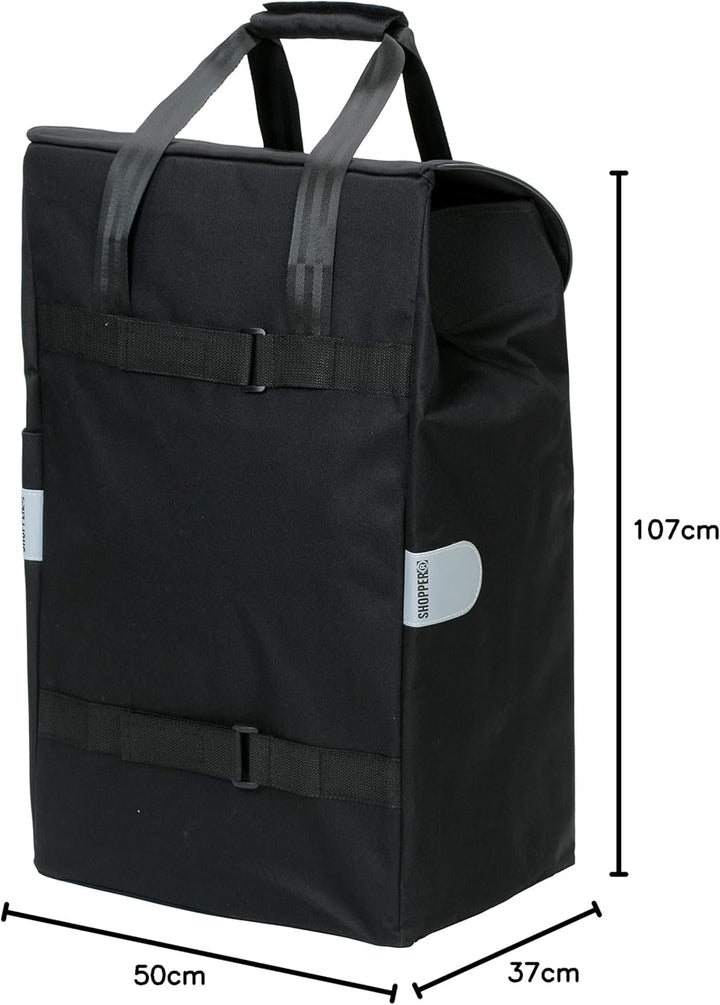 Andersen Shopper Royal mit 3-Speichenrad Alu klappbar mit Rad Ø 25 cm und 49 Liter Tasche Senta schw