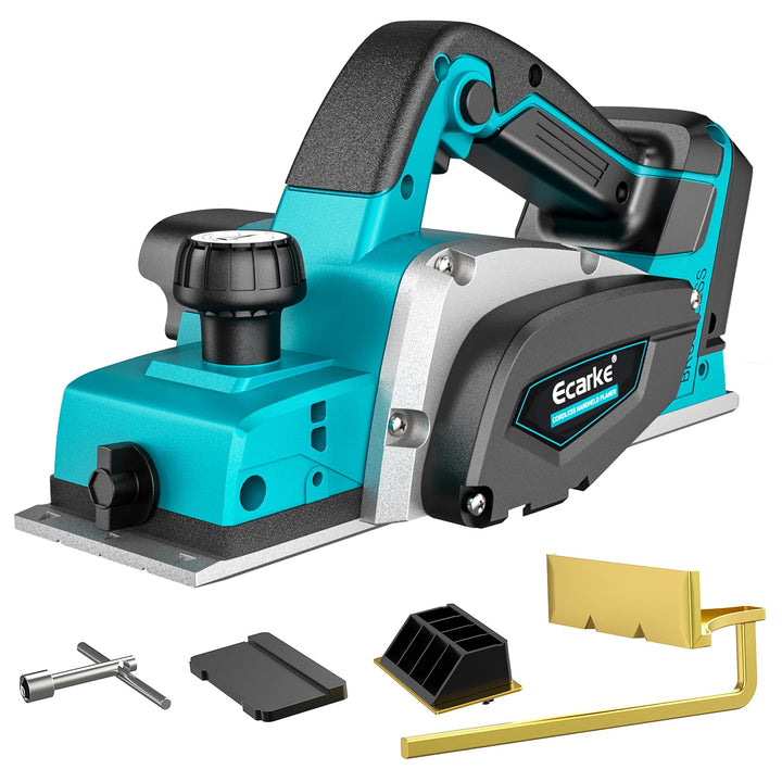 Ecarke Akku-Randhobel 750W für Makita 18V Batterie, bürstenloser Elektrohobel – 15000 U/min, 82mm Ho