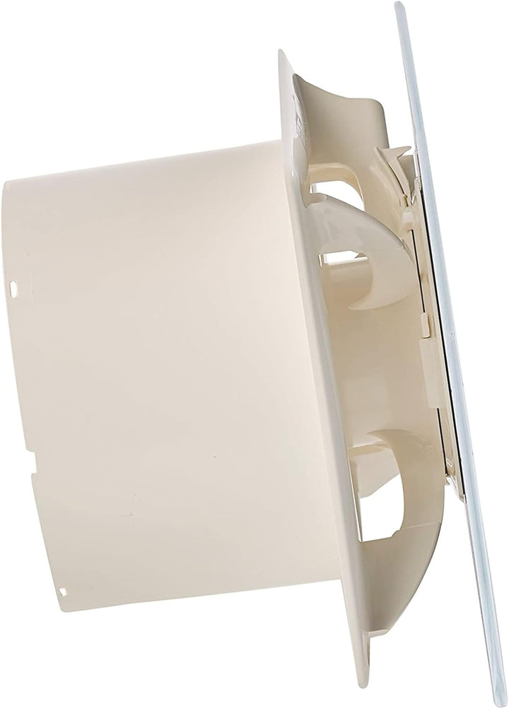 Badlüfter mit Timer 120 mm (120 mm Glas) 120 mm Glas Weiss, 120 mm Glas Weiss