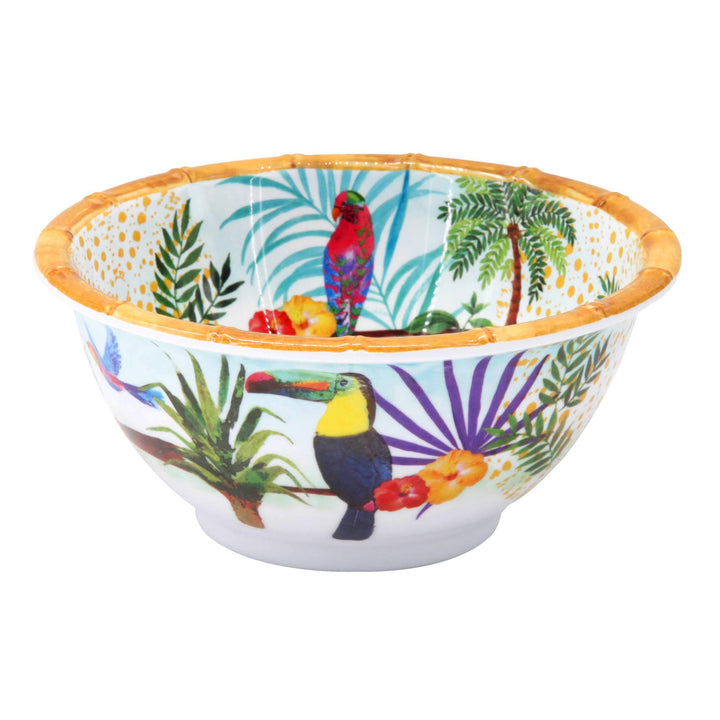 Les Jardins de la Comtesse - Kleine Schale aus reinem Melamin - Tukanen aus Rio - Multicolor - Ø 15