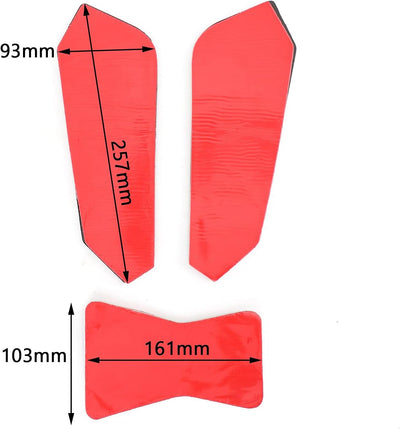 Topteng Motorrad Tankpads, 3X Side Tankpad Tankschutz passend für B-M-W F750Gs F850Gs 2018-2020 Gumm